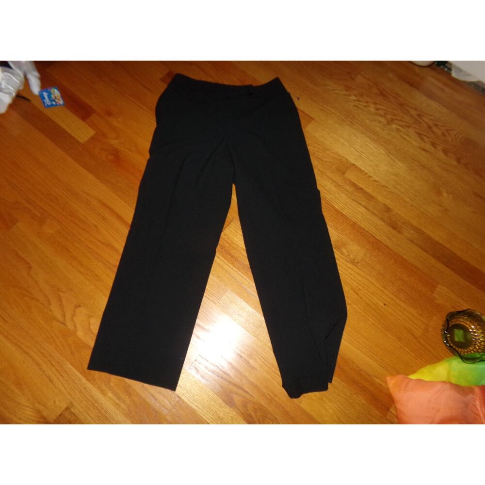 Talbots Petites black stretch‎ dress pants 10 Excellent Straight leg High rise